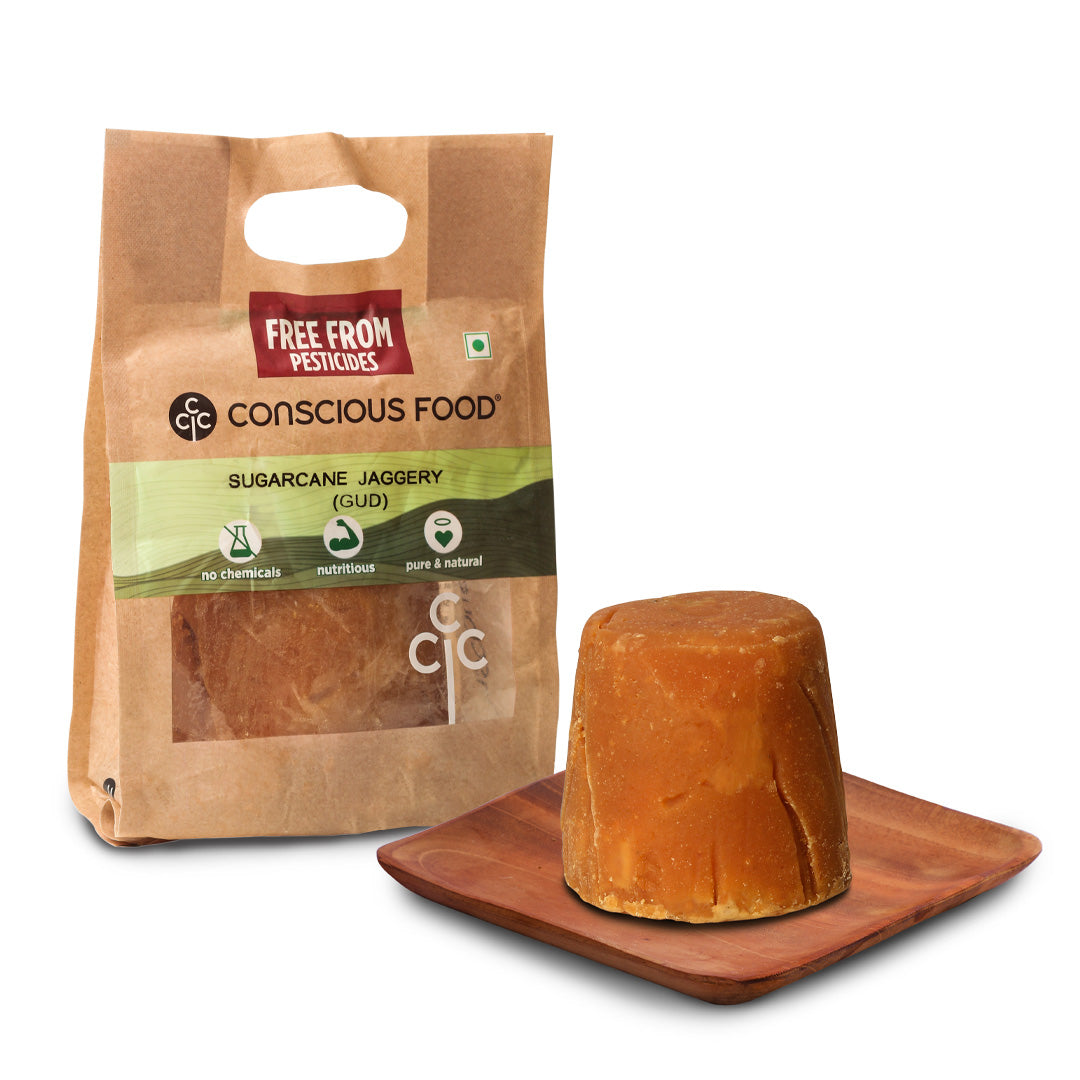 Sugarcane Jaggery/Gur - Conscious Food Pvt Ltd