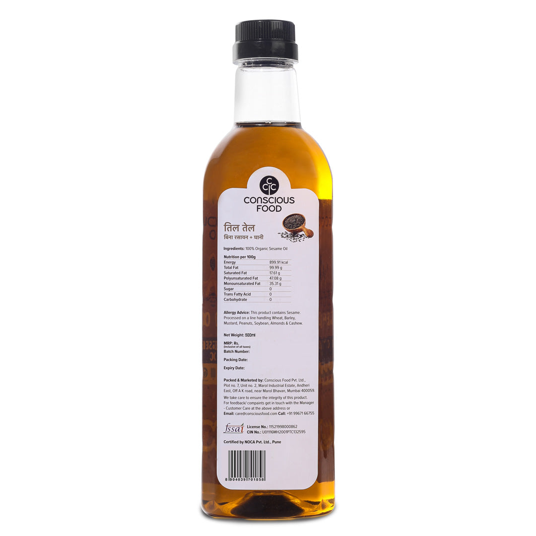 Sesame Oil - Conscious Food Pvt Ltd