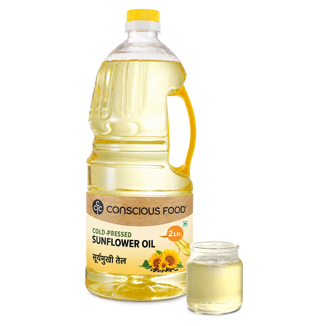 Sunflower Oil - 2L - Mumbai Only - Conscious Food Pvt Ltd