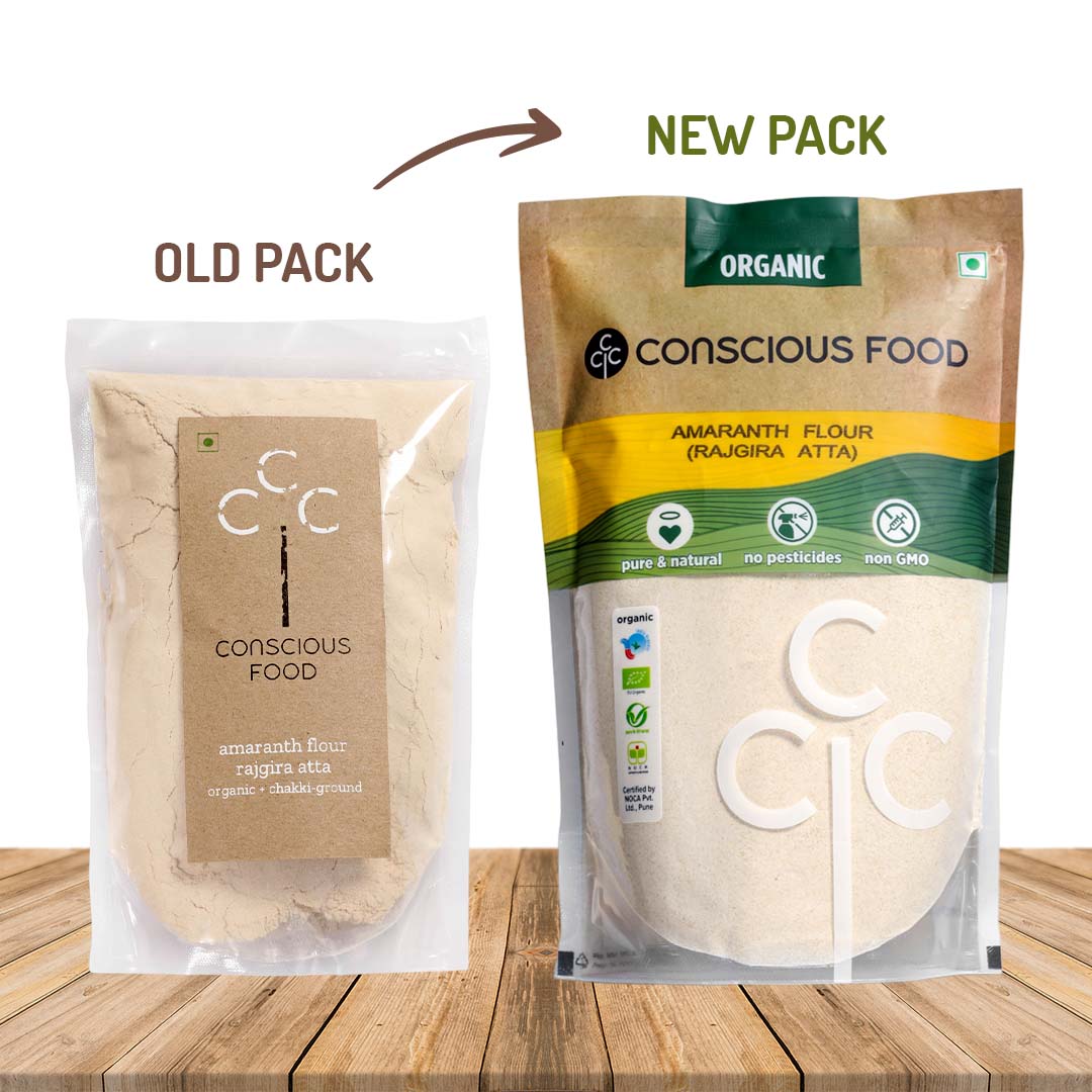 Rajgira Atta / Amaranth Flour - Conscious Food Pvt Ltd