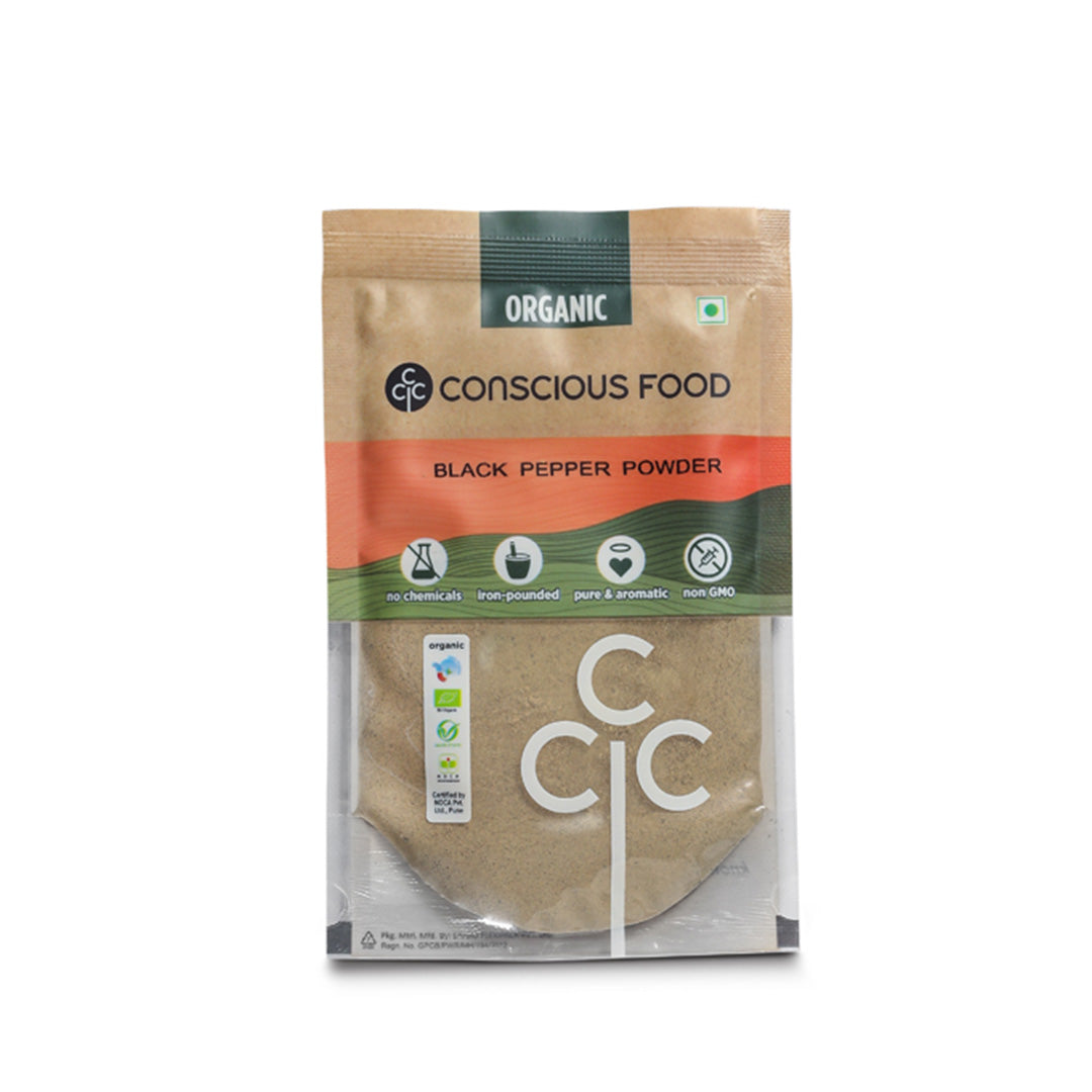 Kaali Mirch Powder / Black Pepper Powder - Conscious Food Pvt Ltd