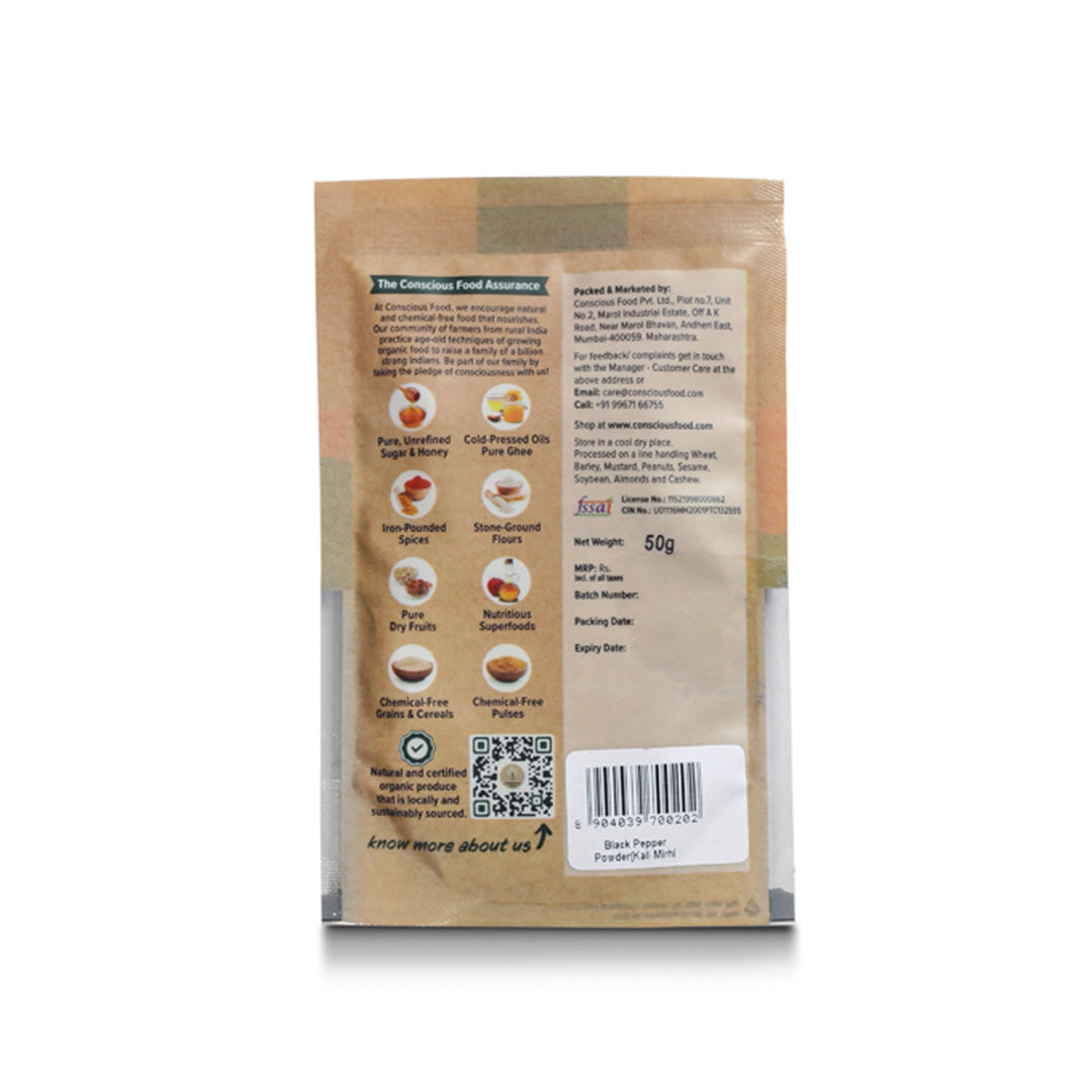 Kaali Mirch Powder / Black Pepper Powder - Conscious Food Pvt Ltd