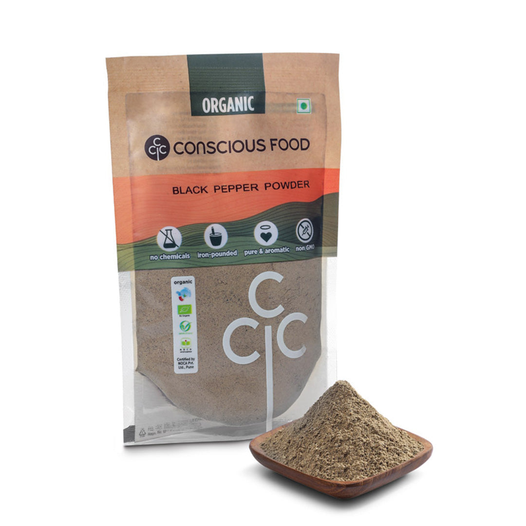 Kaali Mirch Powder / Black Pepper Powder - Conscious Food Pvt Ltd