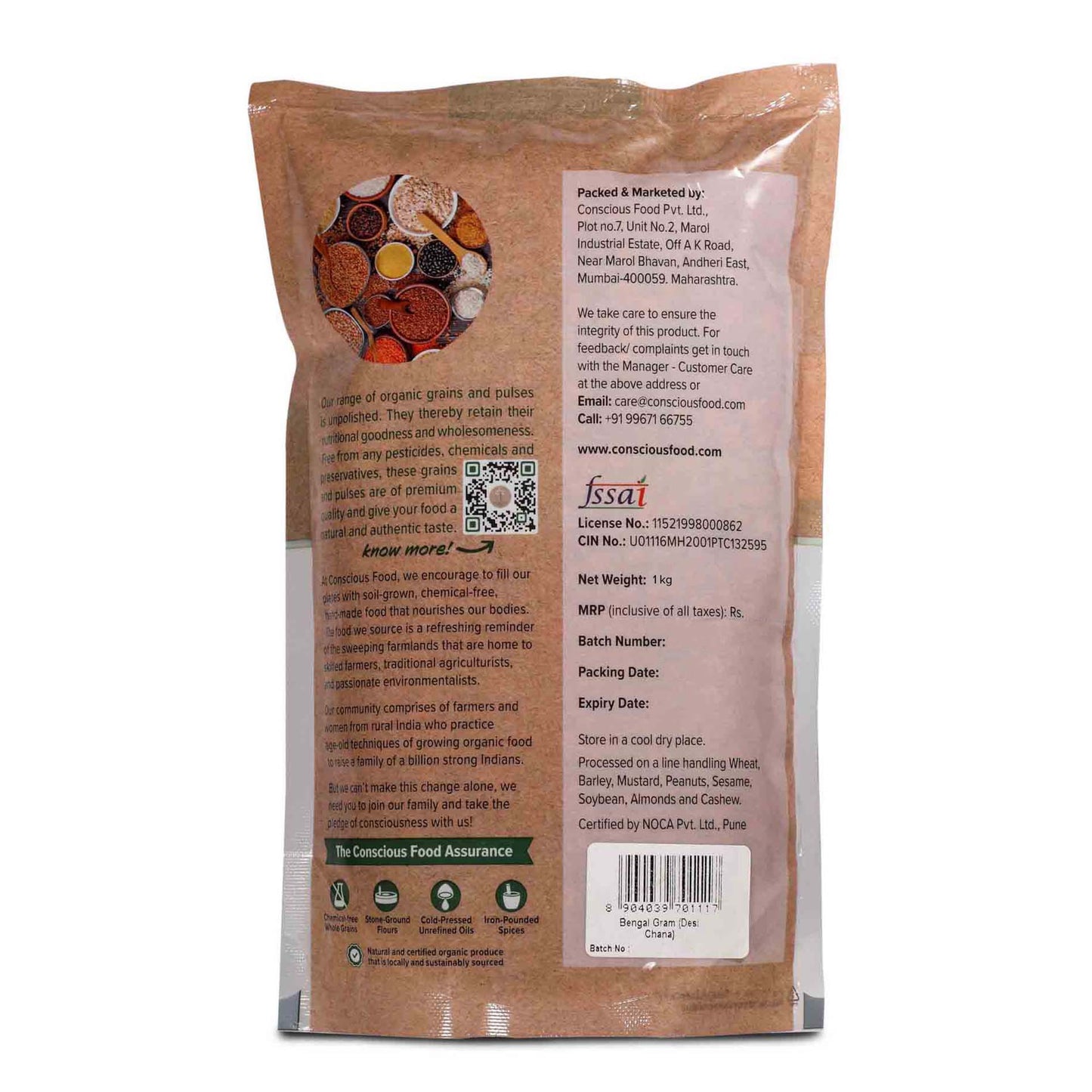 Desi Chana / Bengal Gram - Conscious Food Pvt Ltd