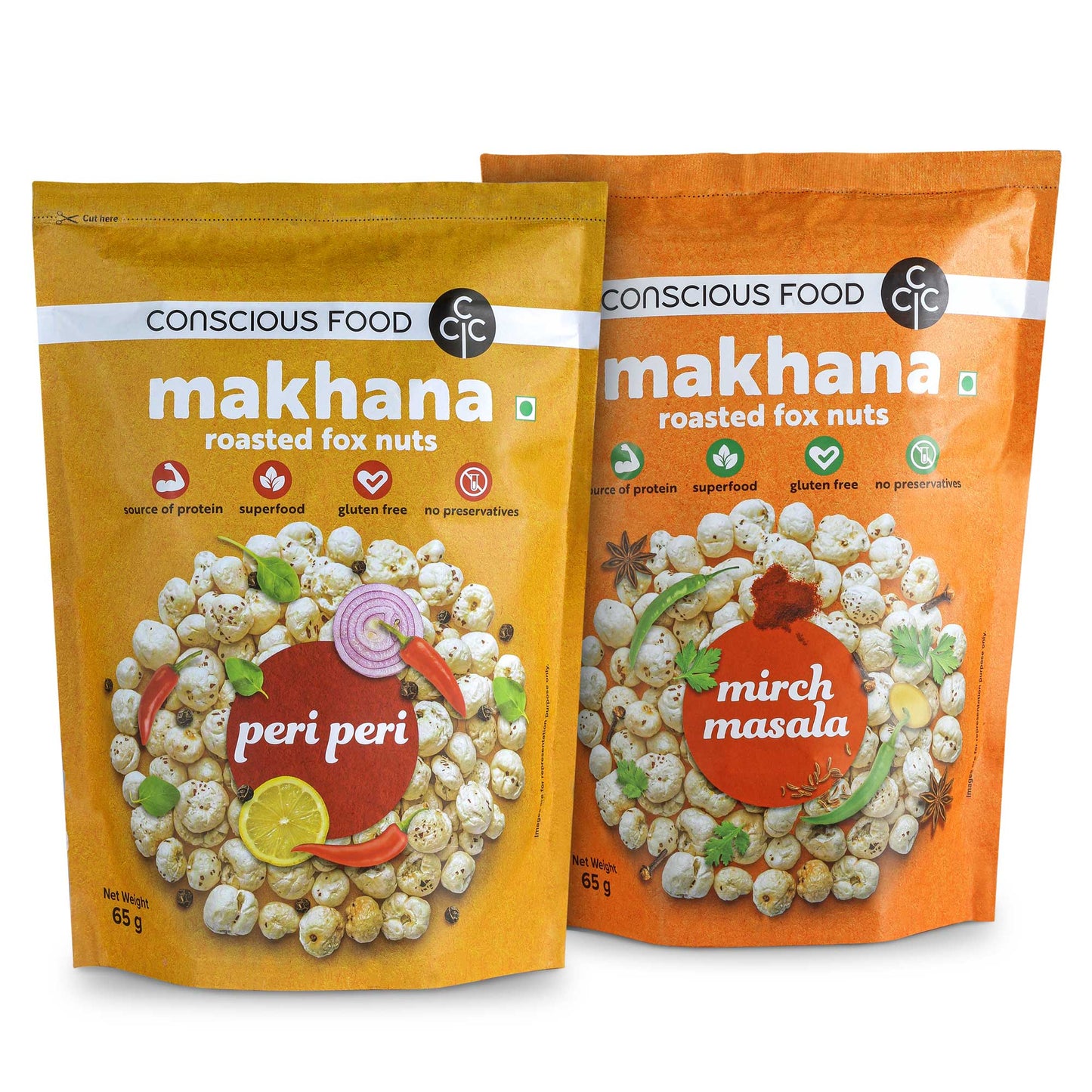 Peri Peri and Mirch Masala Makhana