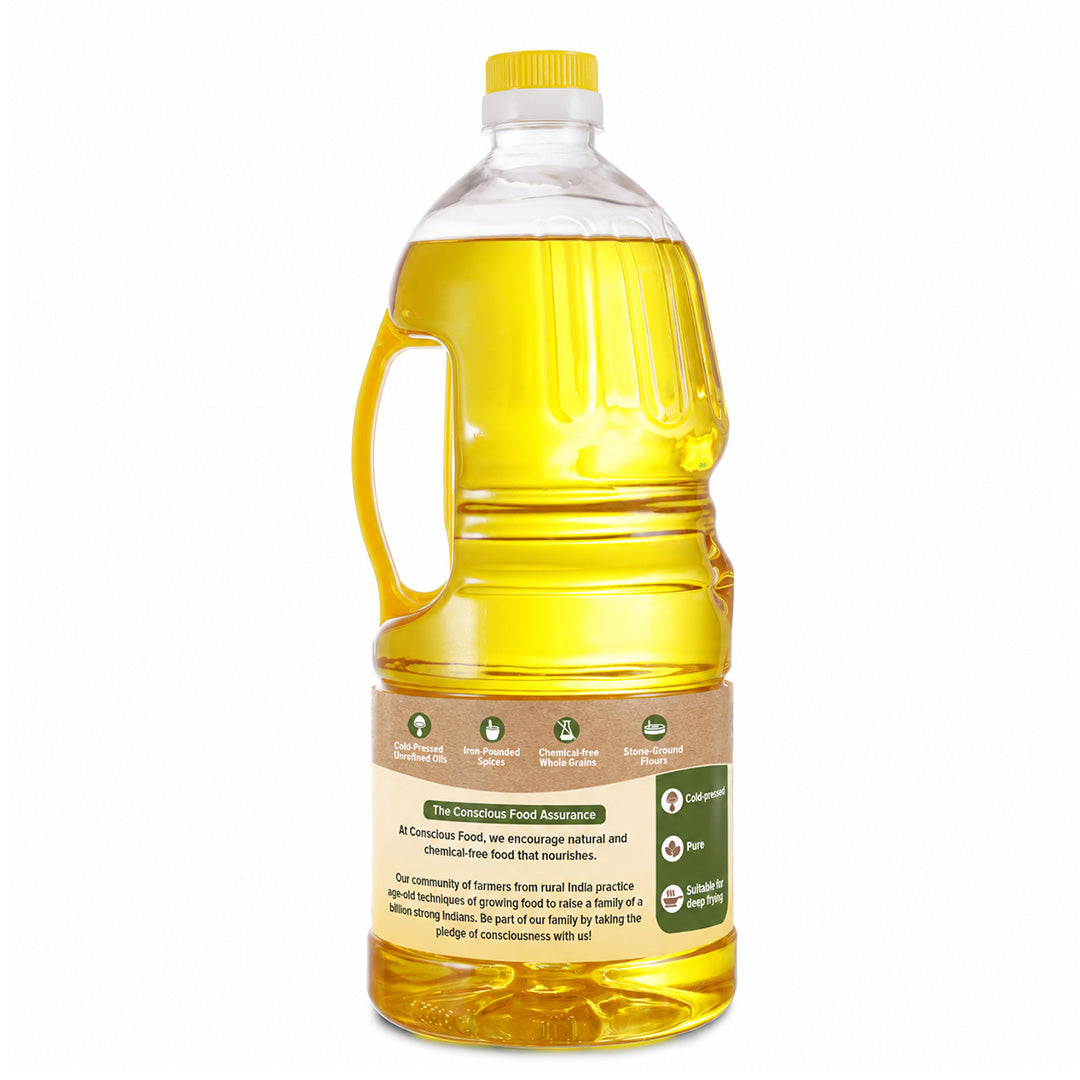 Peanut/Groundnut Oil - 2L - Mumbai Only - Conscious Food Pvt Ltd