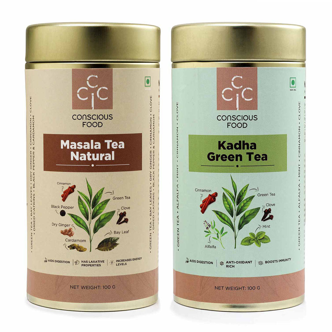 Pack of Masala Tea and Kadha Green Tea