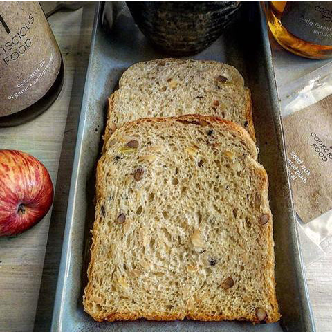 Whole Wheat Seeded Sandwich Loaf/Bread Recipe