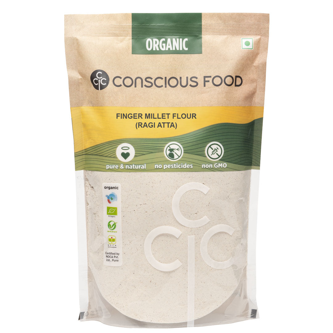 Ragi Atta / Finger Millet Flour - Conscious Food Pvt Ltd