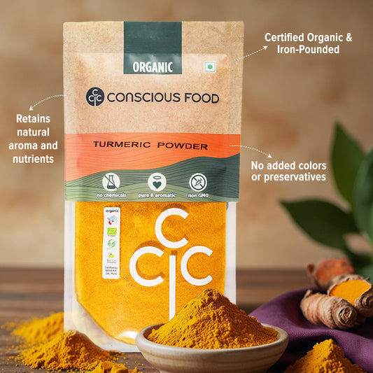Haldi / Turmeric Powder - Conscious Food Pvt Ltd
