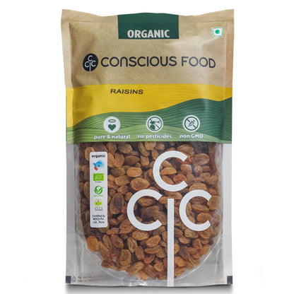 Pack of Organic Raisins - 500g & Almonds - 250g