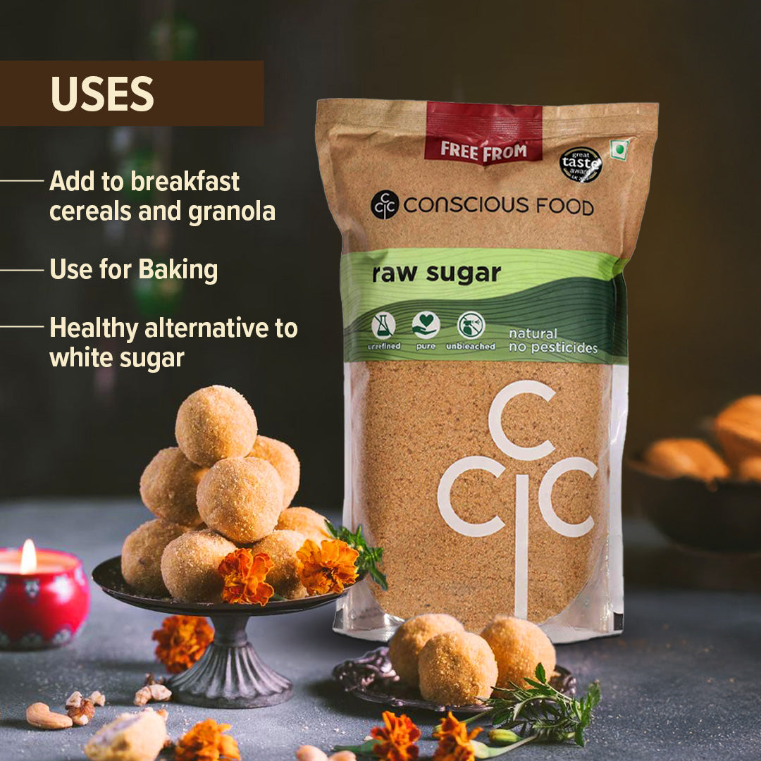 Raw Sugar Khandsari - Conscious Food Pvt Ltd