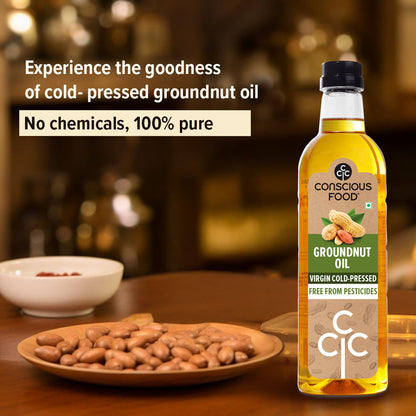 Pack of Groundnut Oil - 1L & Himalayan Multiflora Honey - 500g