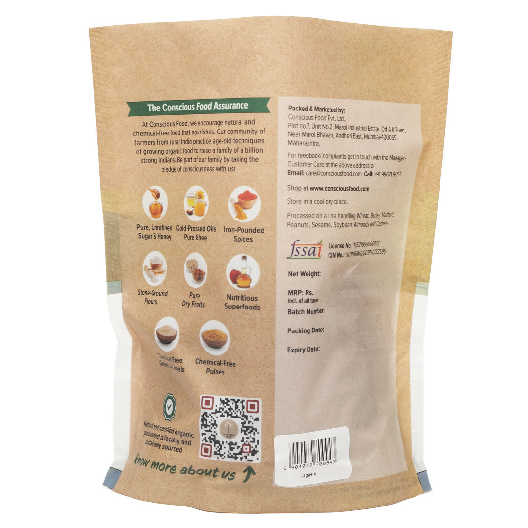 Sugarcane Jaggery/Gur - Conscious Food Pvt Ltd