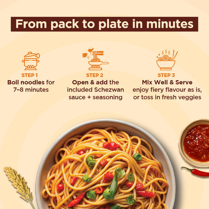 Schezwan Millet Noodles - Conscious Food Pvt Ltd