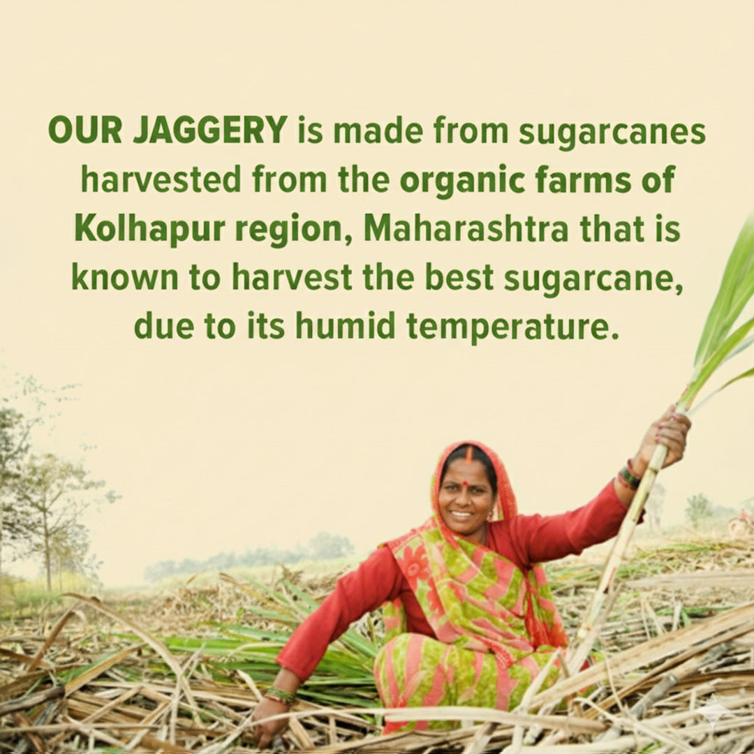 Sugarcane Jaggery/Gur - Conscious Food Pvt Ltd