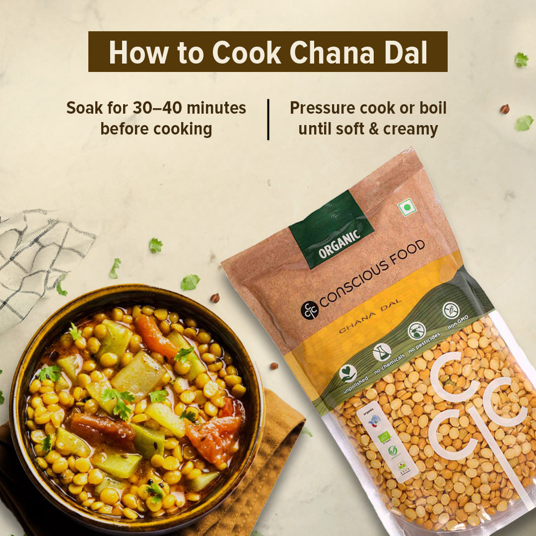 Chana Dal / Split Bengal Gram - Conscious Food Pvt Ltd