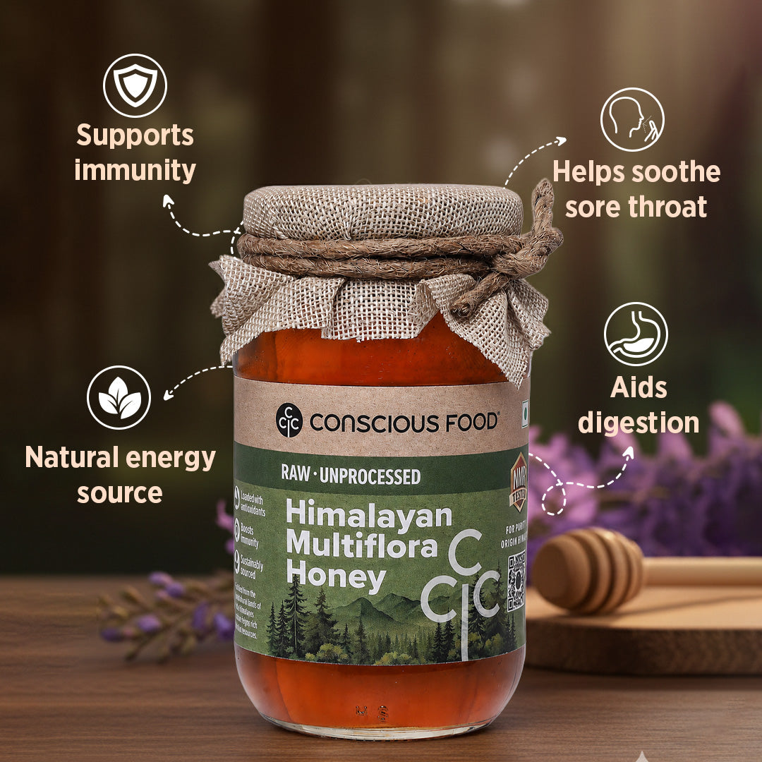 Himalayan Multiflora Honey - Conscious Food Pvt Ltd