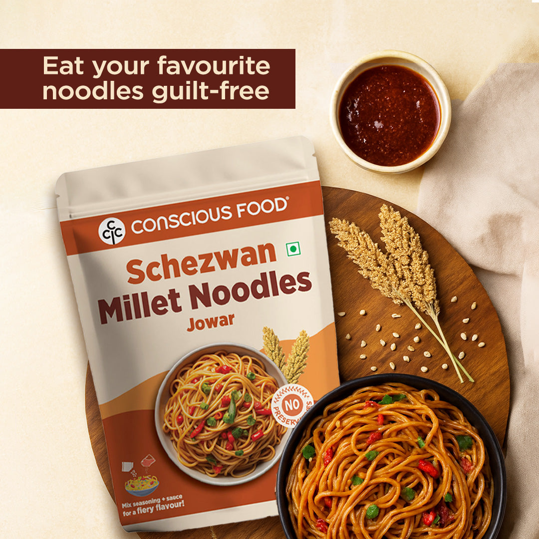 Schezwan Millet Noodles - Conscious Food Pvt Ltd