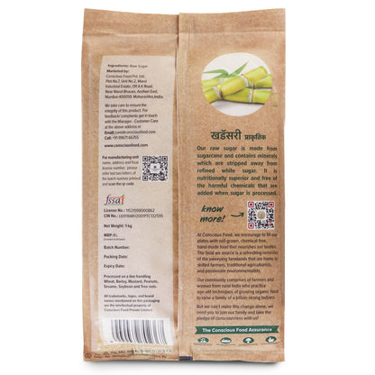 Raw Sugar Khandsari - Conscious Food Pvt Ltd
