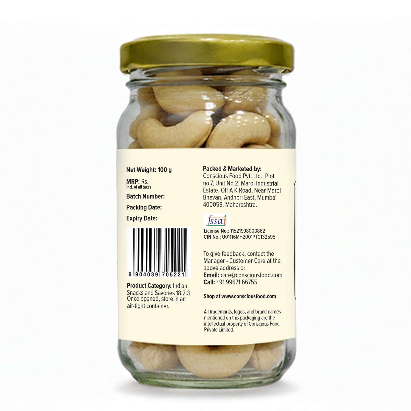 Salted Cashews & Almonds Bundle | Lightly Roasted, Ready-to-Eat Nuts
