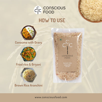Brown Rice (Sikander) - Conscious Food Pvt Ltd