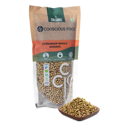 Dhania / Coriander Whole - Conscious Food Pvt Ltd