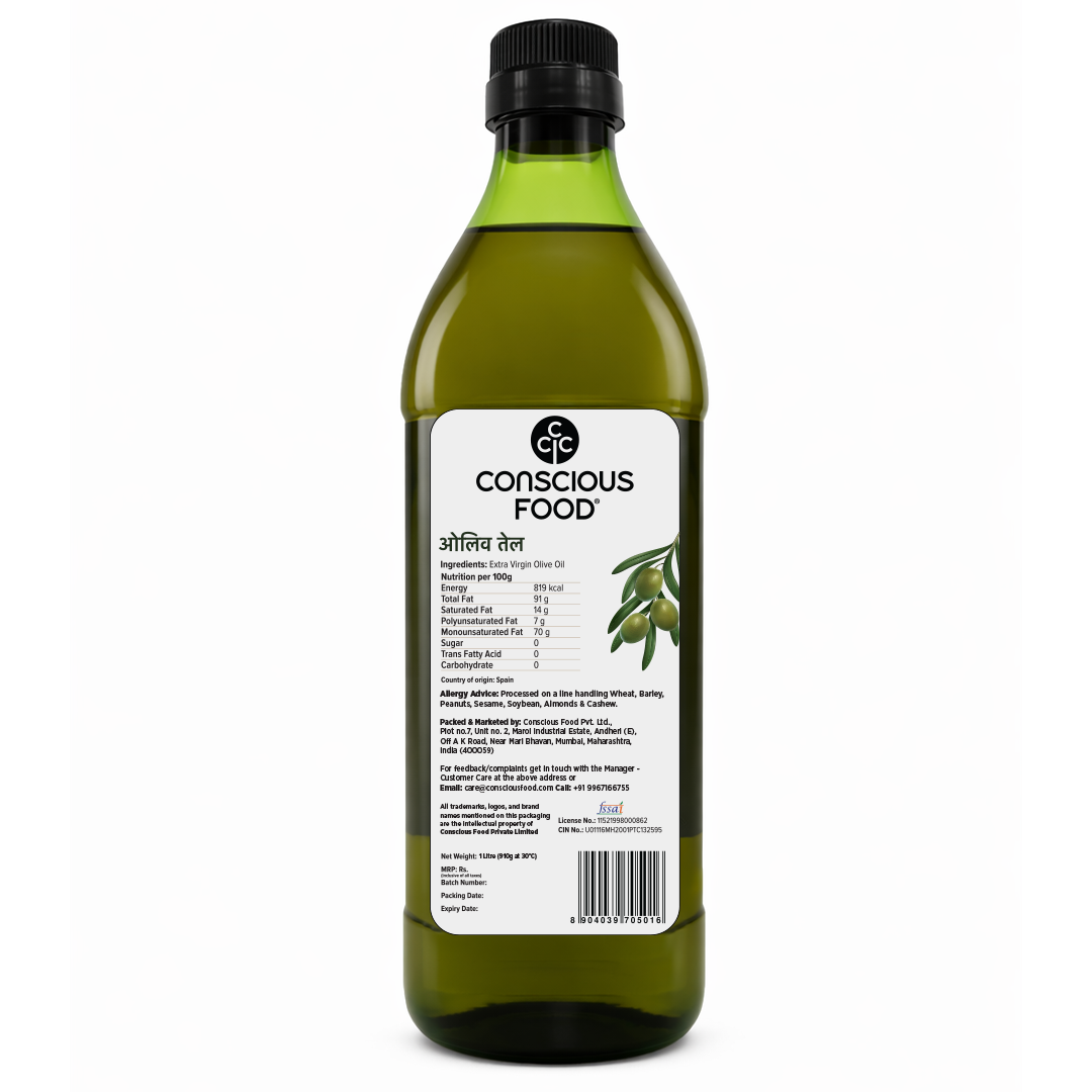 Extra Virgin Olive Oil - Conscious Food Pvt Ltd