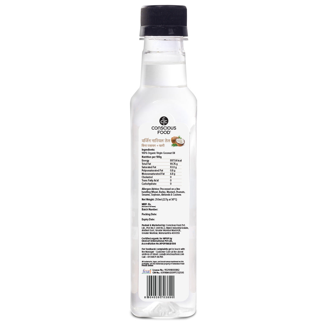 Virgin Coconut Oil - Conscious Food Pvt Ltd