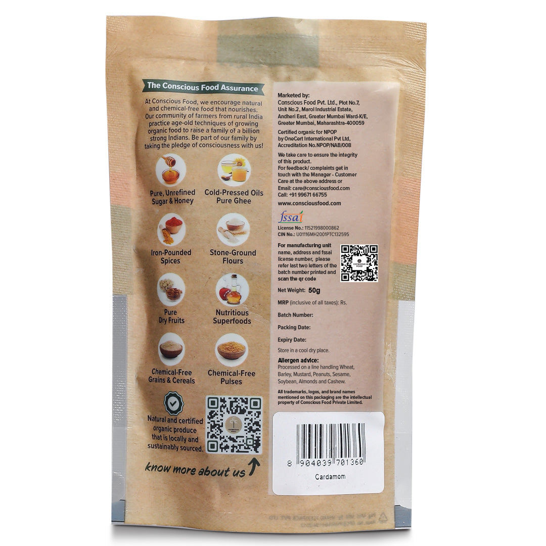 Elaichi / Cardamom - Conscious Food Pvt Ltd