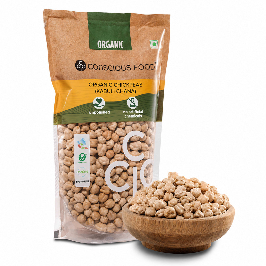 Kabuli Chana / Chickpeas - Conscious Food Pvt Ltd