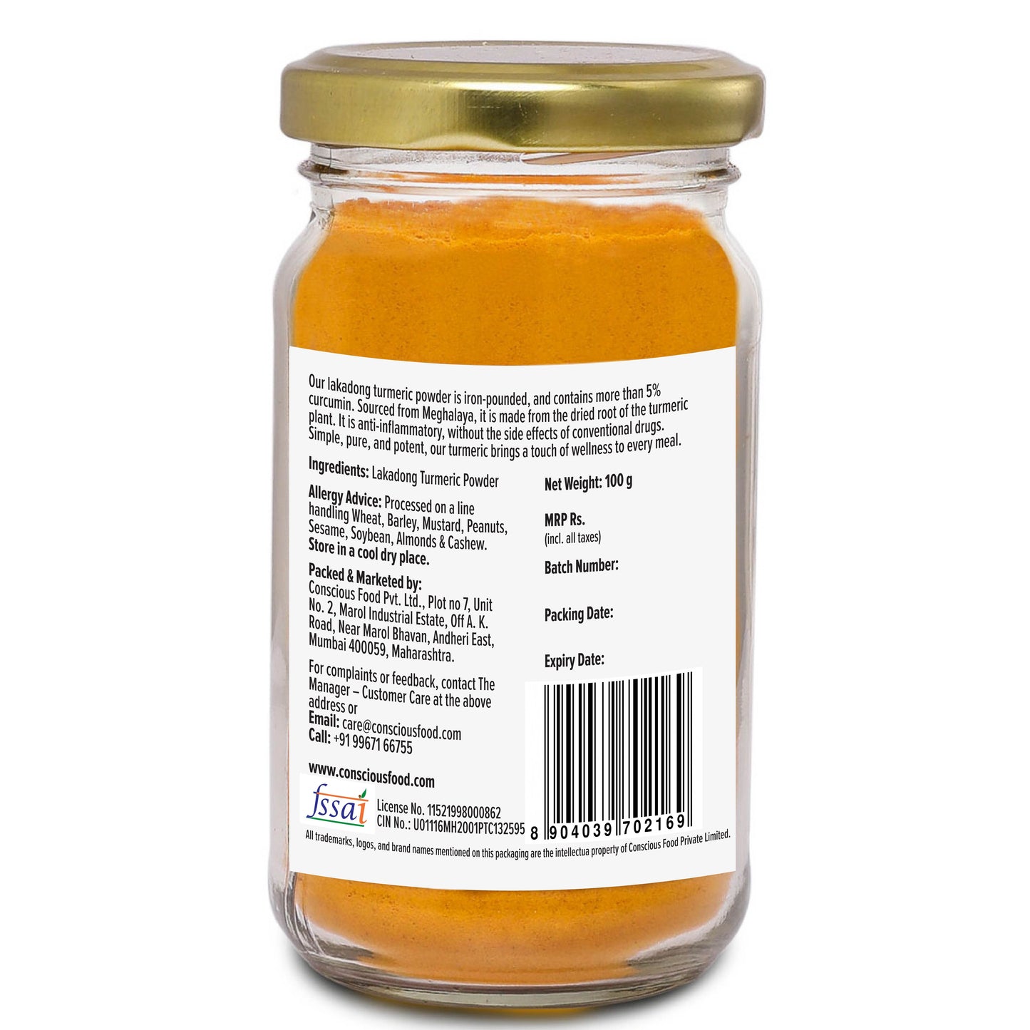 Lakadong Turmeric Powder