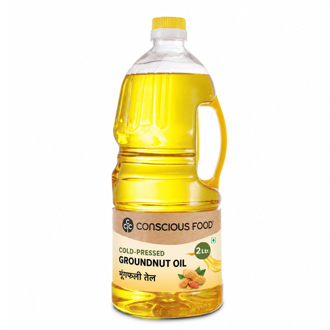 Peanut/Groundnut Oil - 2L - Mumbai Only - Conscious Food Pvt Ltd