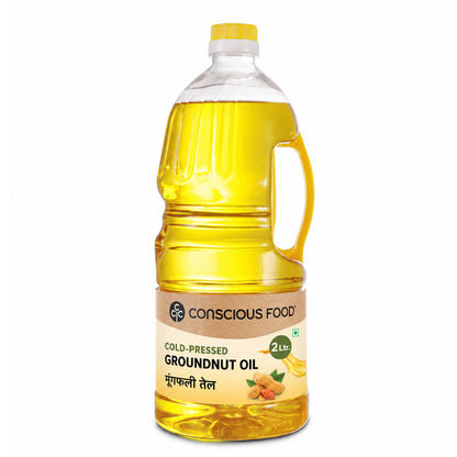 Peanut/Groundnut Oil - 2L - Mumbai Only - Conscious Food Pvt Ltd