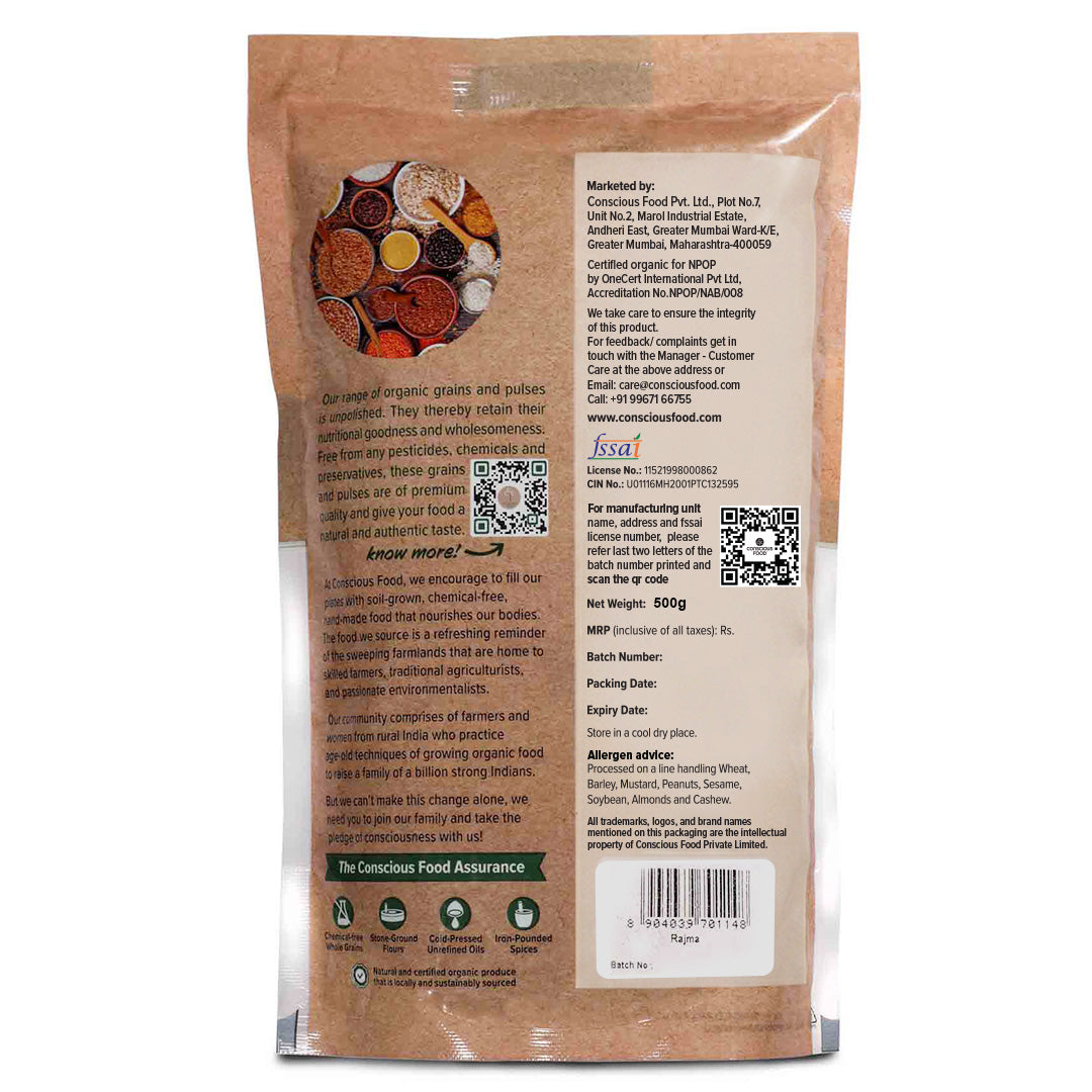 Rajma / Kidney Beans - Conscious Food Pvt Ltd