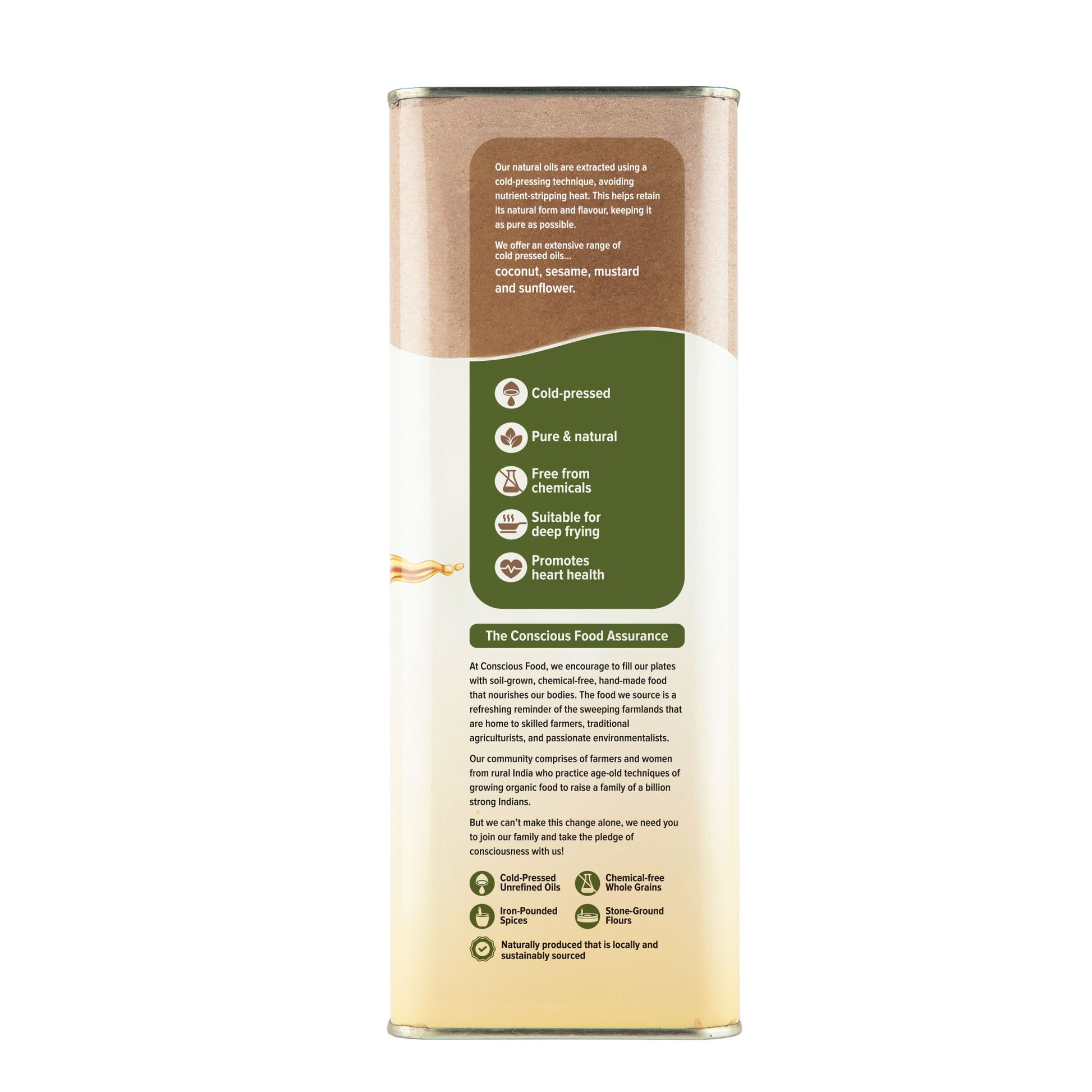 Peanut/Groundnut Oil - Conscious Food Pvt Ltd