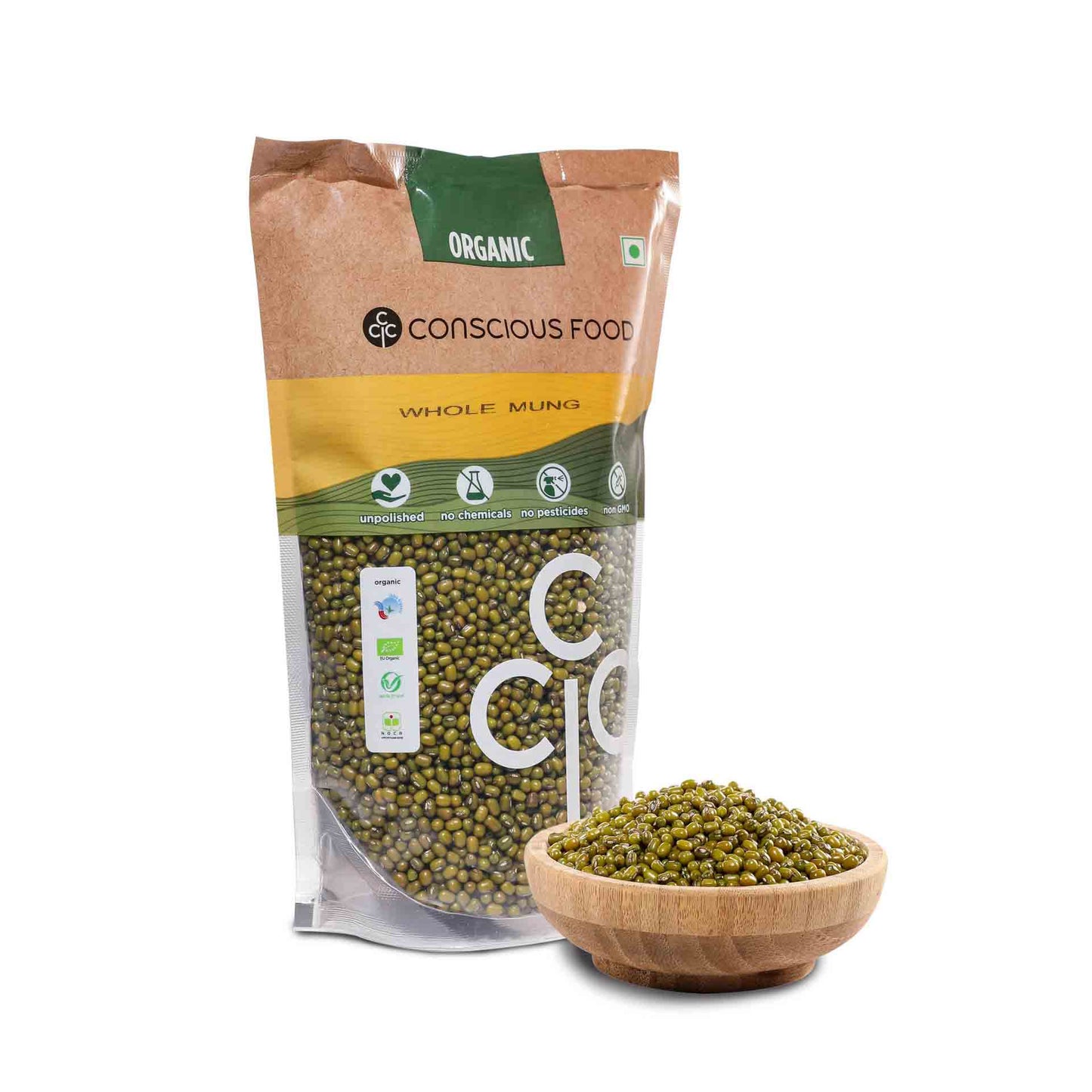 Whole Moong / Green Gram - Conscious Food Pvt Ltd