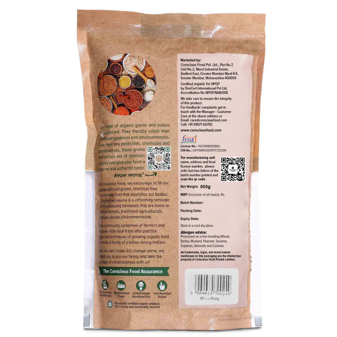 Whole Moong / Green Gram - Conscious Food Pvt Ltd