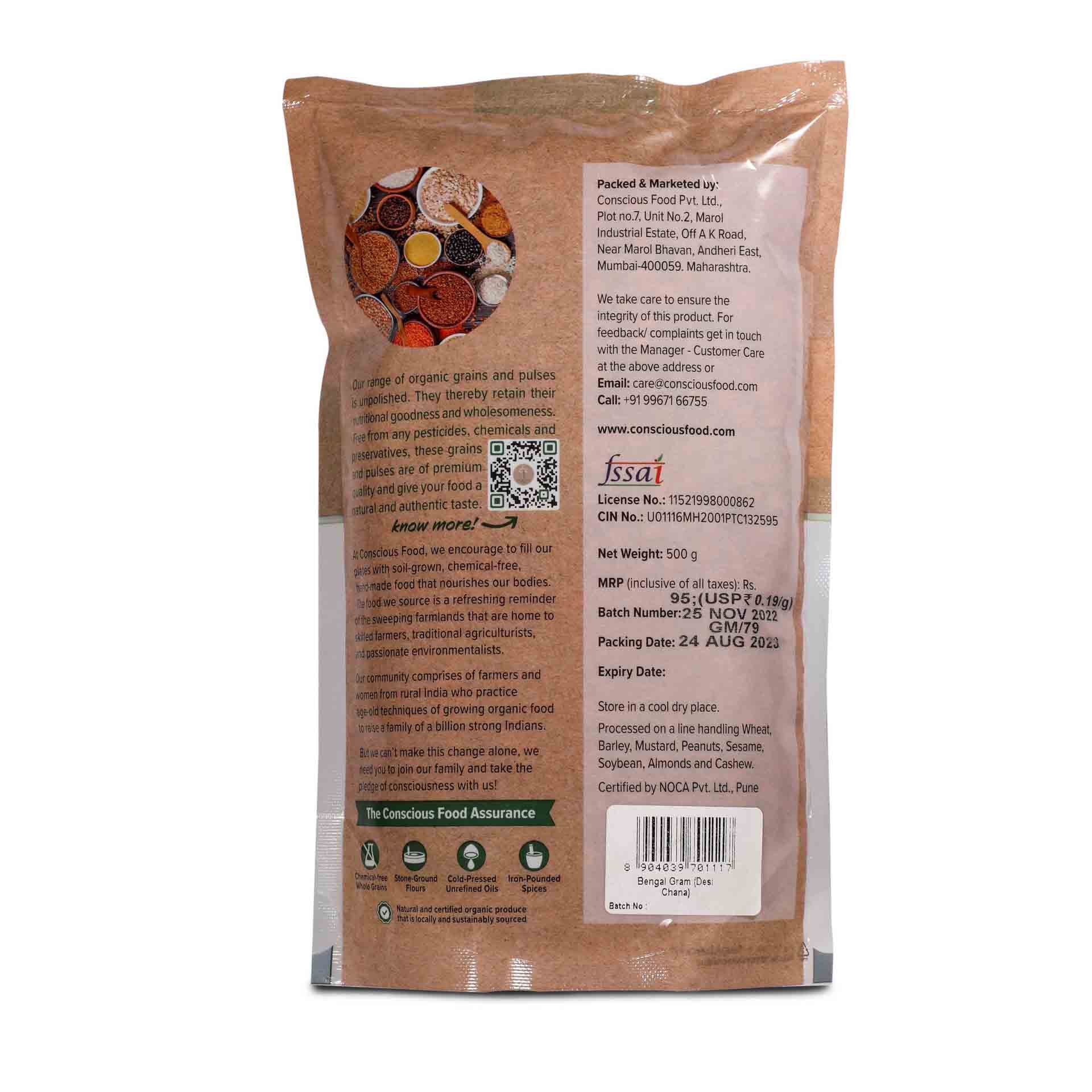 Desi Chana / Bengal Gram - Conscious Food Pvt Ltd